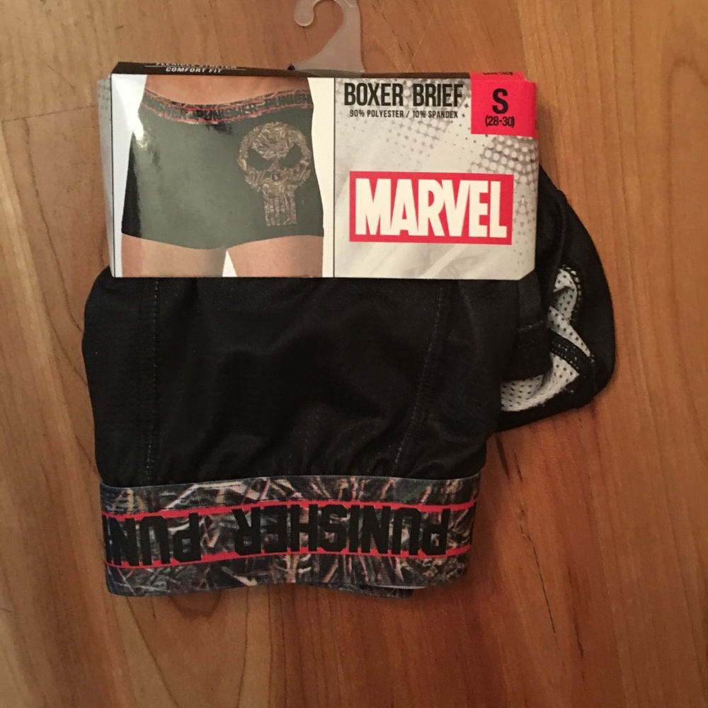 Marvel Punisher Boxer Brief Men's S by Bioworld
